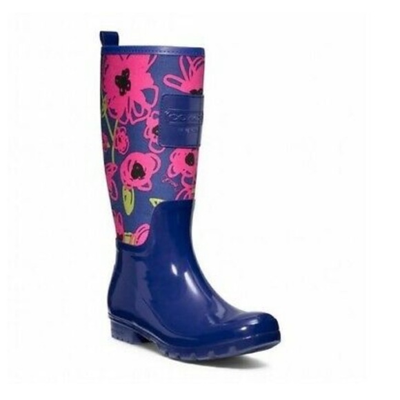 Womans coach rainboots size 9 excellent shape